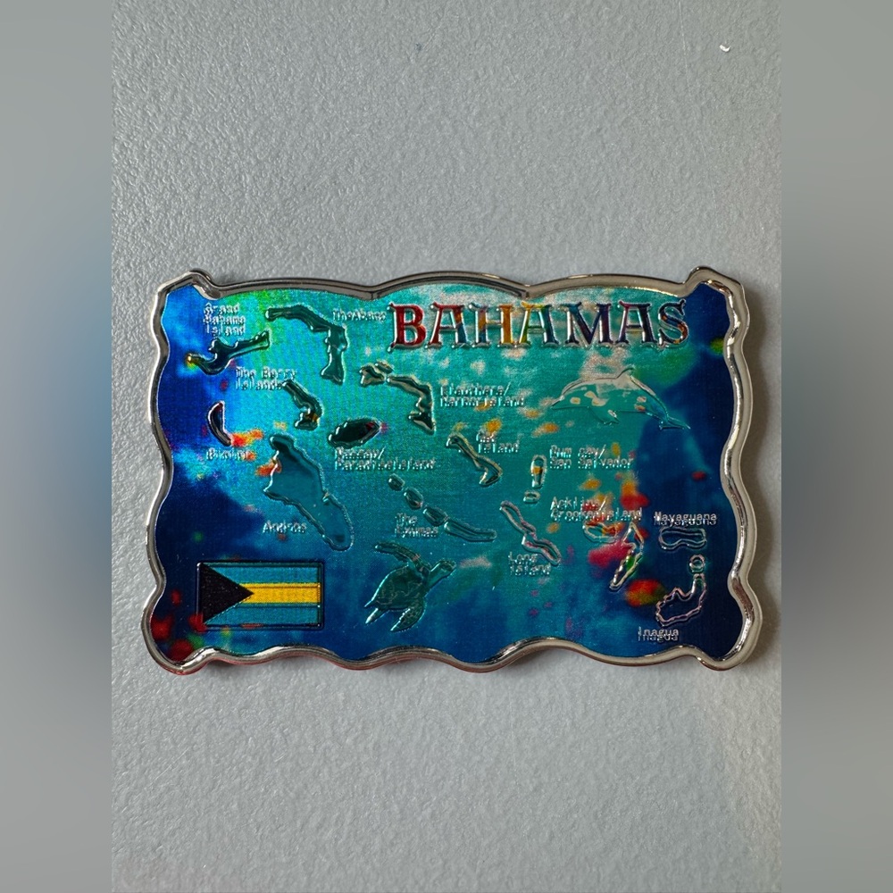 🛍️Any 5 items for $15 🛍️ Bahamas Map Souvenir Magnet
